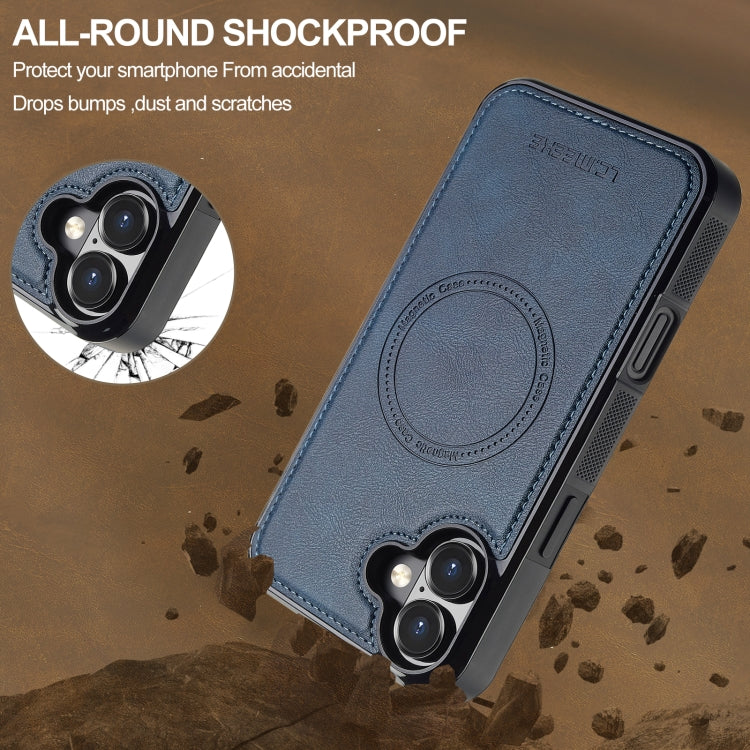 For iPhone 16 Plus LC.IMEEKE Magsafe Phone Case(Blue) by LC.IMEEKE