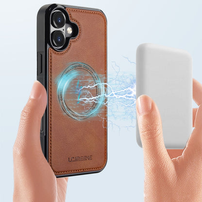 For iPhone 16 Plus LC.IMEEKE Magsafe Phone Case(Brown) by LC.IMEEKE