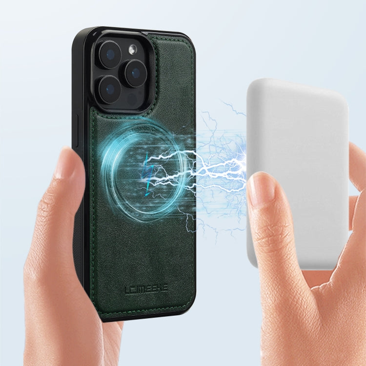 For iPhone 15 Pro Max LC.IMEEKE Magsafe Phone Case(Green) by LC.IMEEKE