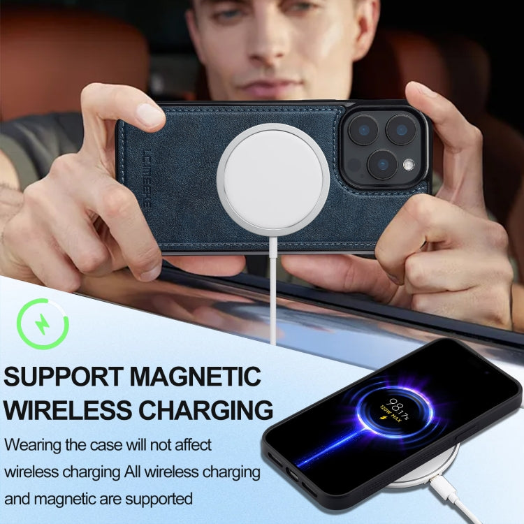 For iPhone 15 Pro LC.IMEEKE Magsafe Phone Case(Blue) by LC.IMEEKE