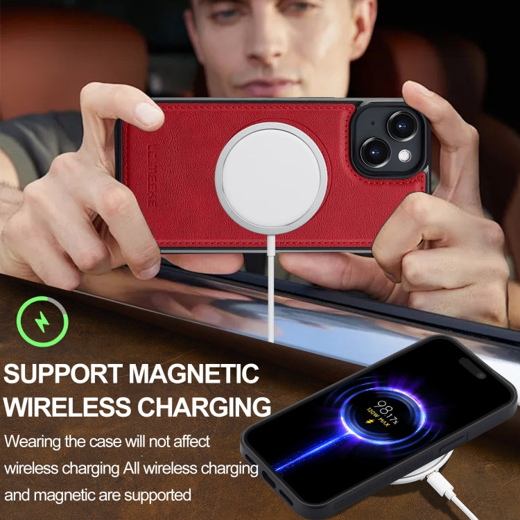 For iPhone 15 Plus / 14 Plus LC.IMEEKE Magsafe Phone Case(Red) by LC.IMEEKE