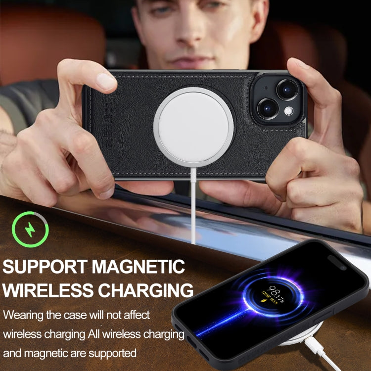 For iPhone 15 Plus / 14 Plus LC.IMEEKE Magsafe Phone Case(Black) by LC.IMEEKE