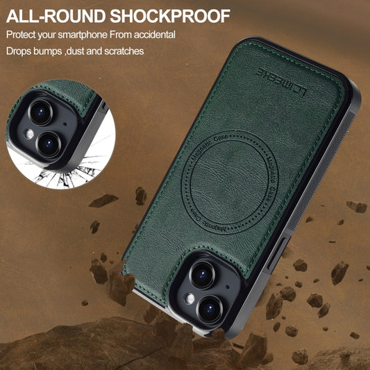 For iPhone 15 Plus / 14 Plus LC.IMEEKE Magsafe Phone Case(Green) by LC.IMEEKE