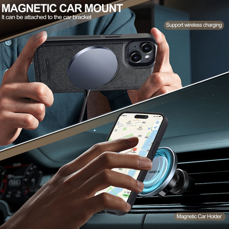 For iPhone 15 LC.IMEEKE Magsafe Phone Case(Black) by LC.IMEEKE