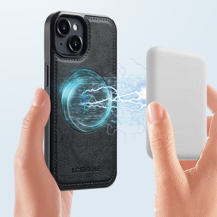 For iPhone 15 LC.IMEEKE Magsafe Phone Case(Black) by LC.IMEEKE