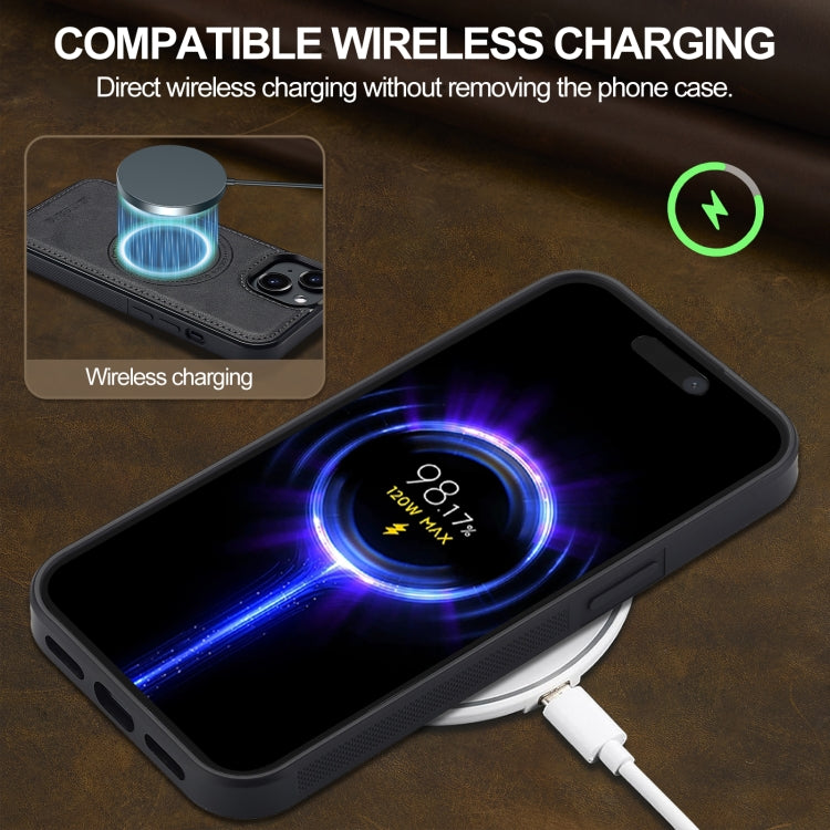 For iPhone 15 LC.IMEEKE Magsafe Phone Case(Black) by LC.IMEEKE