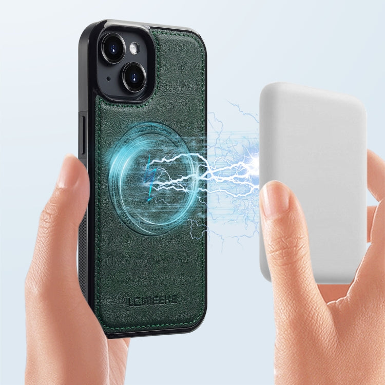For iPhone 15 LC.IMEEKE Magsafe Phone Case(Green) by LC.IMEEKE
