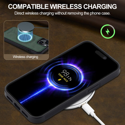 For iPhone 15 LC.IMEEKE Magsafe Phone Case(Green) by LC.IMEEKE