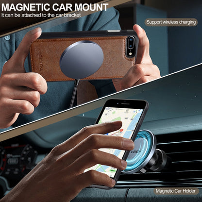 For iPhone SE 2024 LC.IMEEKE Magsafe Phone Case(Brown) by LC.IMEEKE