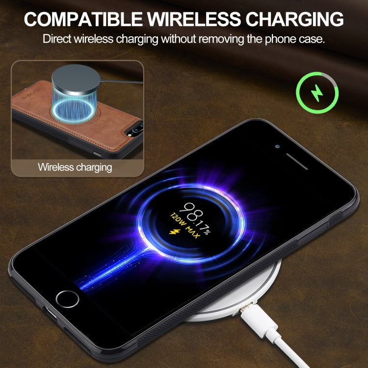 For iPhone SE 2024 LC.IMEEKE Magsafe Phone Case(Brown) by LC.IMEEKE