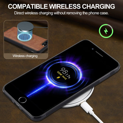 For iPhone SE 2024 LC.IMEEKE Magsafe Phone Case(Brown) by LC.IMEEKE