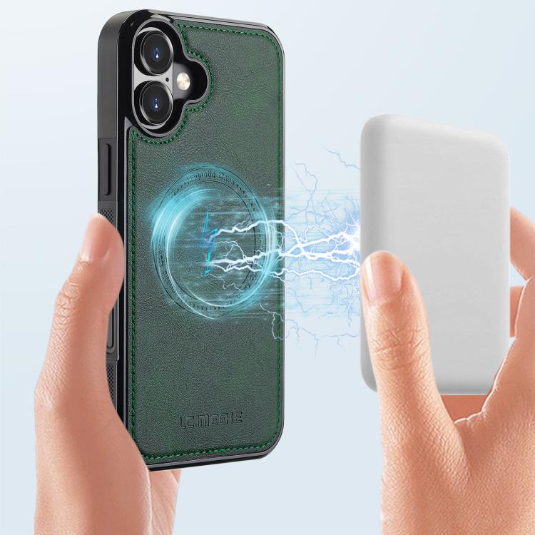 For iPhone 17 LC.IMEEKE Magsafe Phone Case(Green) by LC.IMEEKE