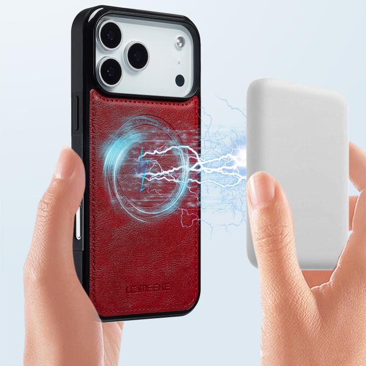 For iPhone 17 Pro LC.IMEEKE Magsafe Phone Case(Red) by LC.IMEEKE