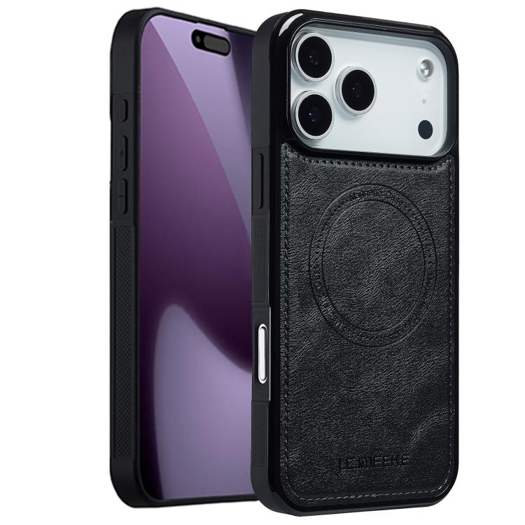 For iPhone 17 Pro LC.IMEEKE Magsafe Phone Case(Black) by LC.IMEEKE