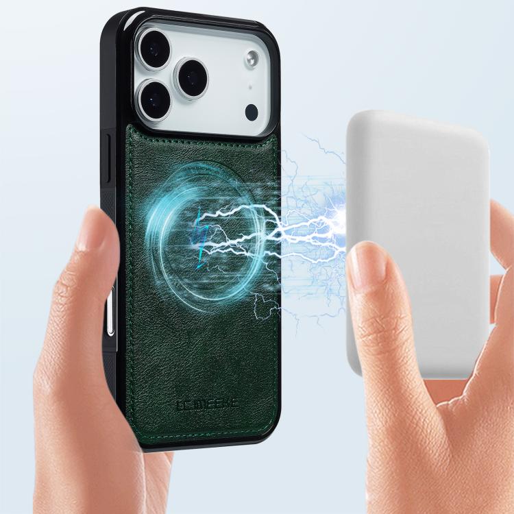 For iPhone 17 Pro Max LC.IMEEKE Magsafe Phone Case(Green) by LC.IMEEKE