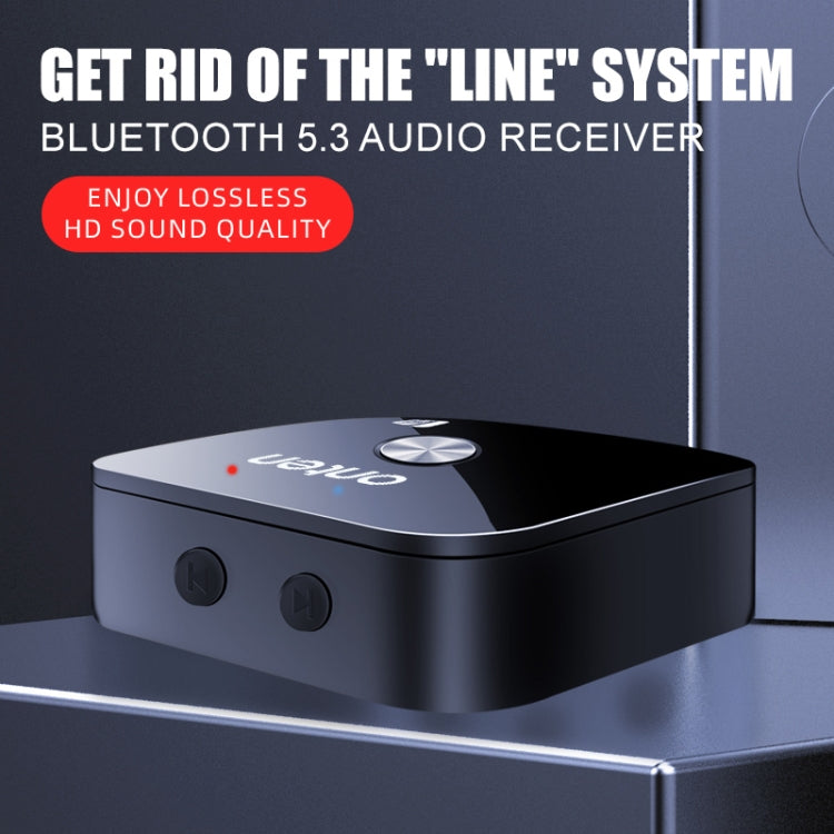ONTEN BT103 NFC Desktop Bluetooth 5.3 Audio Receiver Adapter(Black) by Onten