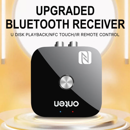 ONTEN BT103 NFC Desktop Bluetooth 5.3 Audio Receiver Adapter(Black) by Onten