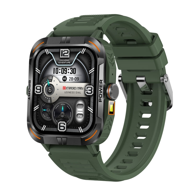 ZW69 1.97 inch AMOLED Outdoor Sports BT Call Smart Watch, Blood Oxygen / Heart Rate / Remote Photography / Sleep monitoring(Green) by bashfashion