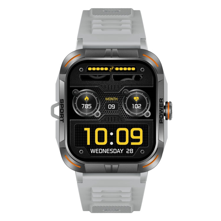 ZW69 1.97 inch AMOLED Outdoor Sports BT Call Smart Watch, Blood Oxygen / Heart Rate / Remote Photography / Sleep monitoring(Grey) by bashfashion