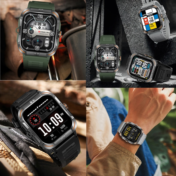 ZW69 1.97 inch AMOLED Outdoor Sports BT Call Smart Watch, Blood Oxygen / Heart Rate / Remote Photography / Sleep monitoring(Green) by bashfashion