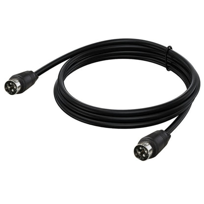 MD DIN 4 Pin Male to Male AC/DC Power Audio Adapter Cable, Length:5m(Black) by bashfashion