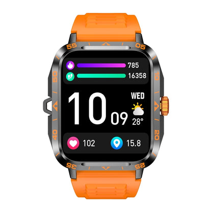 ZW59 1.95 inch BT Call Sports Smart Watch, Blood Oxygen / Heart Rate / Remote Photography(Orange) by bashfashion