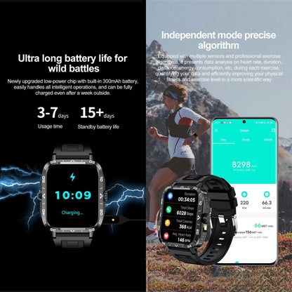 ZW59 1.95 inch BT Call Sports Smart Watch, Blood Oxygen / Heart Rate / Remote Photography(Black) by bashfashion