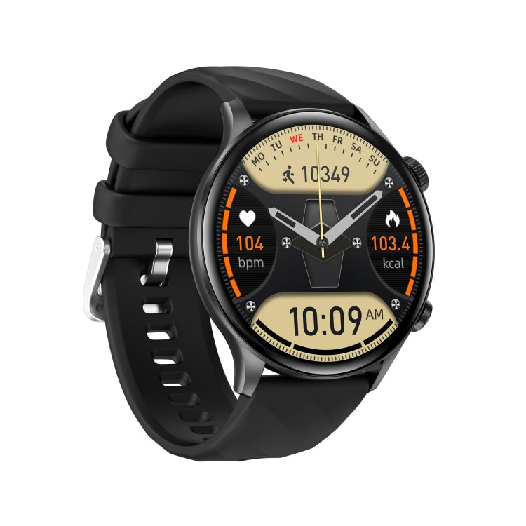 ZW63 1.39 inch Round Screen Smart Watch, Heart Rate / Blood Pressure / Blood Sugar / Blood Oxygen / Body Temperature / MET Test(Black) by bashfashion