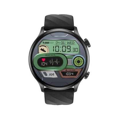 ZW63 1.39 inch Round Screen Smart Watch, Heart Rate / Blood Pressure / Blood Sugar / Blood Oxygen / Body Temperature / MET Test(Black) by bashfashion