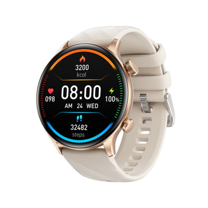 ZW63 1.39 inch Round Screen Smart Watch, Heart Rate / Blood Pressure / Blood Sugar / Blood Oxygen / Body Temperature / MET Test(Gold) by bashfashion