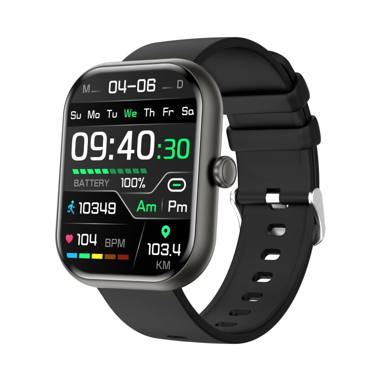 ZW65 2.01 inch Fitness Smart Watch, Blood Oxygen / Blood Pressure / Heart Rate(Black) by bashfashion
