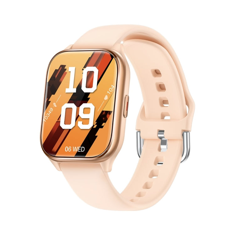 KT73S 1.85 inch Square Screen BT Call Smart Watch, Heart Rate / Blood Pressure / Blood Oxygen / Female Health / Sleep Monitoring(Gold) by bashfashion