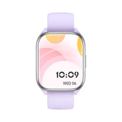 KT73S 1.85 inch Square Screen BT Call Smart Watch, Heart Rate / Blood Pressure / Blood Oxygen / Female Health / Sleep Monitoring(Purple) by bashfashion