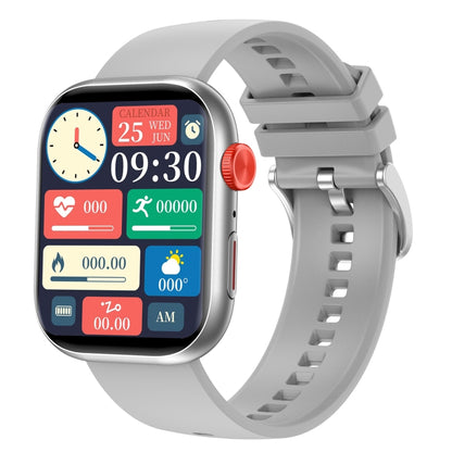 LC88 2 inch Square Screen BT Call Smart Watch, Heart Rate / Blood Pressure / Blood Oxygen / Sleep Monitoring(Silver) by bashfashion