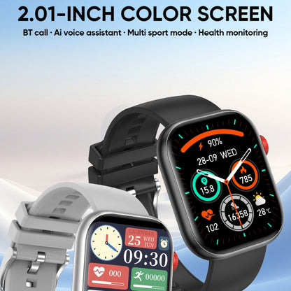 LC88 2 inch Square Screen BT Call Smart Watch, Heart Rate / Blood Pressure / Blood Oxygen / Sleep Monitoring(Silver) by bashfashion