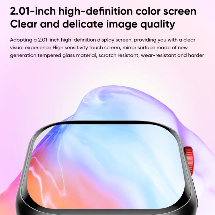 LC88 2 inch Square Screen BT Call Smart Watch, Heart Rate / Blood Pressure / Blood Oxygen / Sleep Monitoring(Silver) by bashfashion