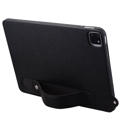For iPad Pro 11 2025 / 2024 TPU Leather Back Tablet Case with Wristband(Black) by bashfashion