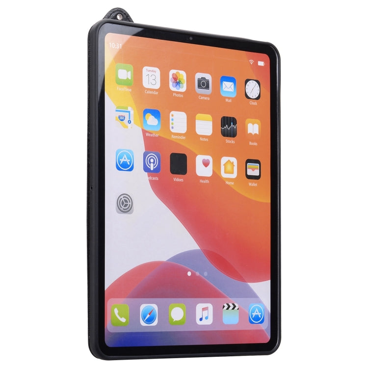 For iPad Pro 11 2025 / 2024 TPU Leather Back Tablet Case with Wristband(Black) by bashfashion