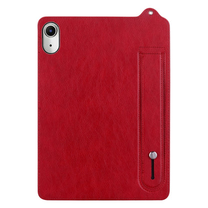 For iPad 2025 / 2022 TPU Leather Back Tablet Case with Wristband(Red) by bashfashion