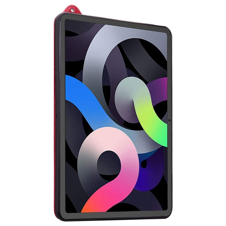 For iPad 2025 / 2022 TPU Leather Back Tablet Case with Wristband(Red) by bashfashion