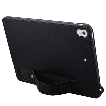 For iPad Pro 9.7 / 9.7 2018 / 2017 TPU Leather Back Tablet Case with Wristband(Black) by bashfashion