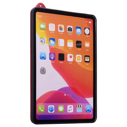 For iPad Air 13 2024 / 2025 TPU Leather Back Tablet Case with Wristband(Red) by bashfashion