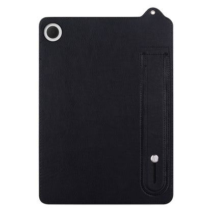 For Samsung Galaxy Tab A11+ / A9+ TPU Leather Back Tablet Case with Wristband(Black) by bashfashion