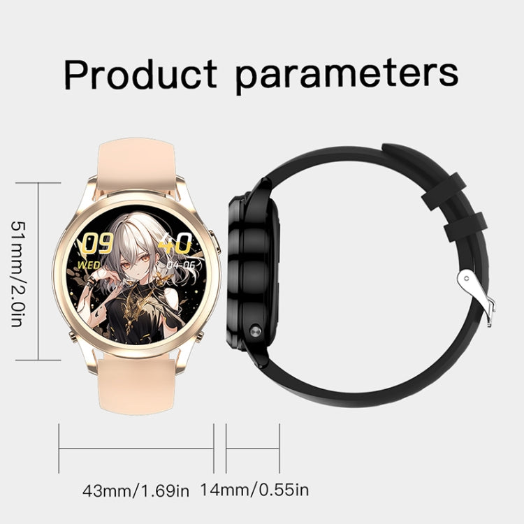 X17 mini 1.27 inch IP67 Waterproof 2 in 1 Bluetooth Earphone Smart Watch(Gold) by bashfashion