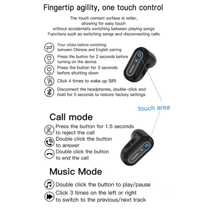 X17 mini 1.27 inch IP67 Waterproof 2 in 1 Bluetooth Earphone Smart Watch(Gold) by bashfashion