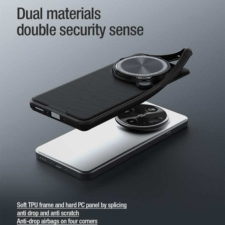 For OPPO Find X8 Ultra NILLKIN CamShield Prop MagSafe Magnetic PC Phone Case(Black) by NILLKIN