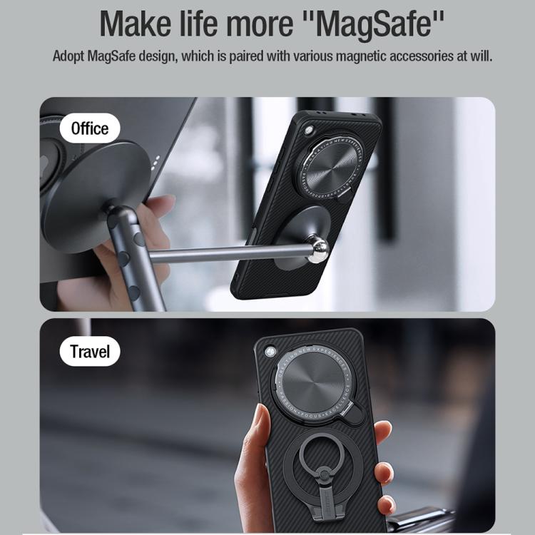 For OPPO Find X8 Ultra NILLKIN CamShield Prop MagSafe Magnetic PC Phone Case(Black) by NILLKIN