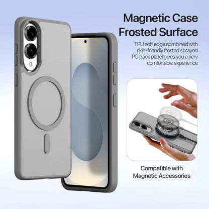 For Samsung Galaxy S25 Edge 5G DUX DUCIS Lawa Series 2 in 1 Wallet Zipper Detachable MagSafe Phone Case with Lanyard(Grey) by DUX DUCIS