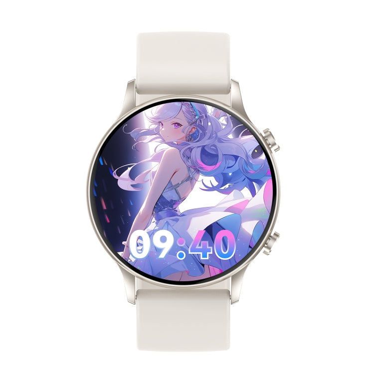 CY19 1.32 inch AMOLED Screen Silicone Strap Smart Watch, Blood Oxygen/Blood Pressure/Heart Rate(Starlight) by bashfashion