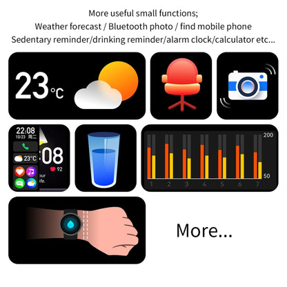 CY19 1.32 inch AMOLED Screen Silicone Strap Smart Watch, Blood Oxygen/Blood Pressure/Heart Rate(Pink) by bashfashion